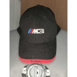 BMW Lifestyle M3 M Power Hat Fitted Black Embroidered Logo European Sportscar